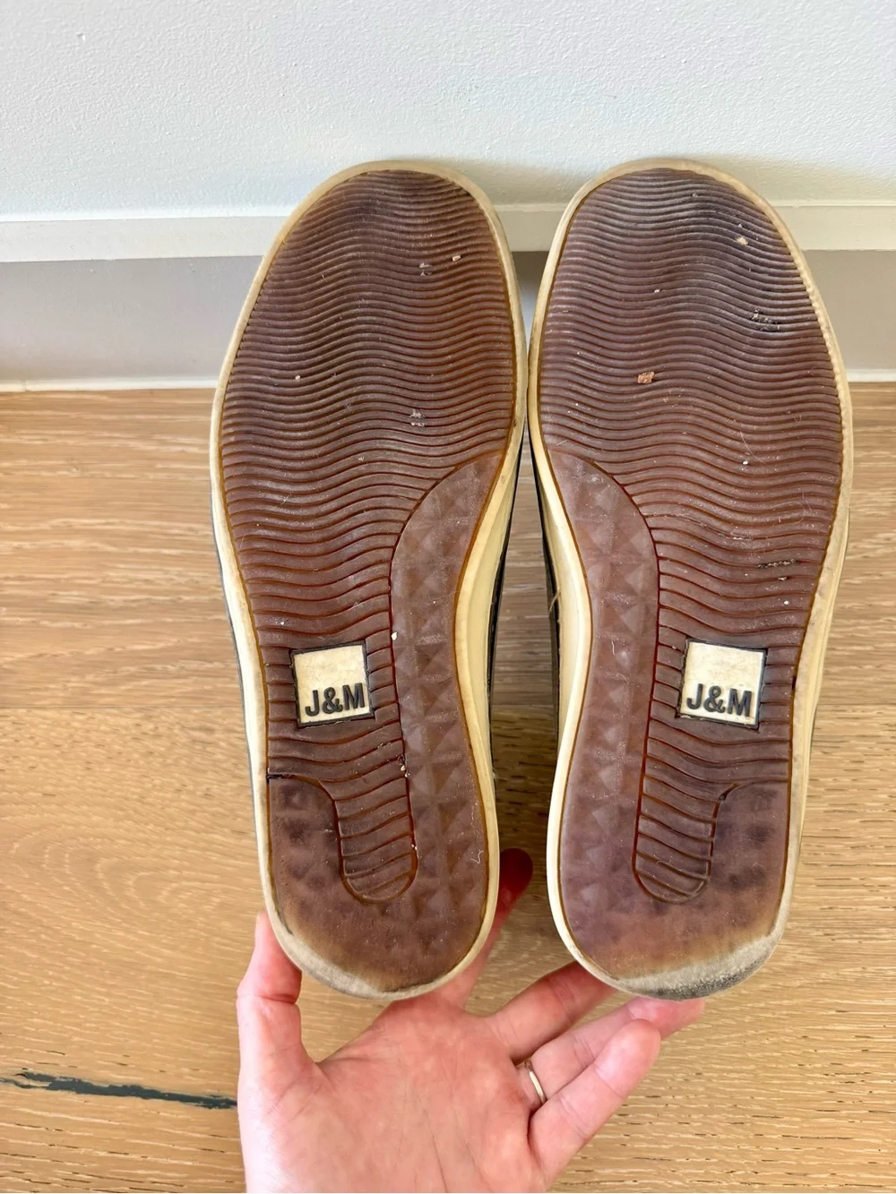 Johnston & Murphy Perforated Slip-On Loafers - Gray
